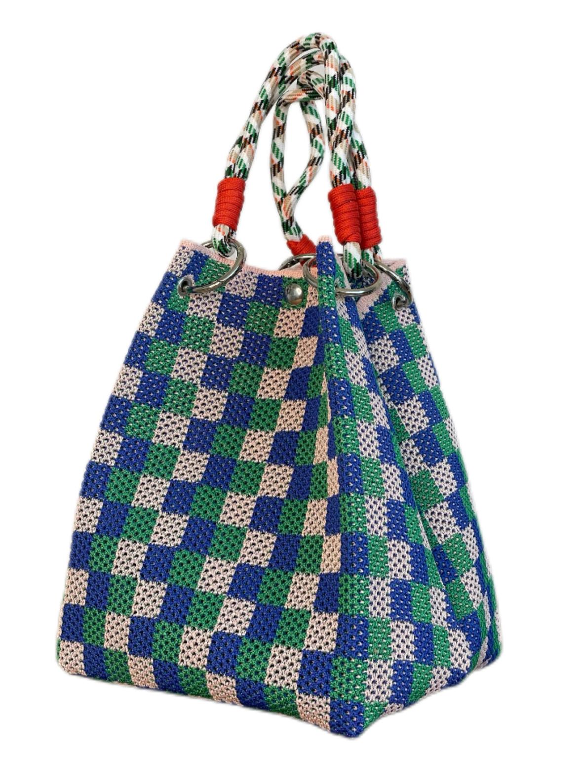 CHECKMATE KNIT BAG
